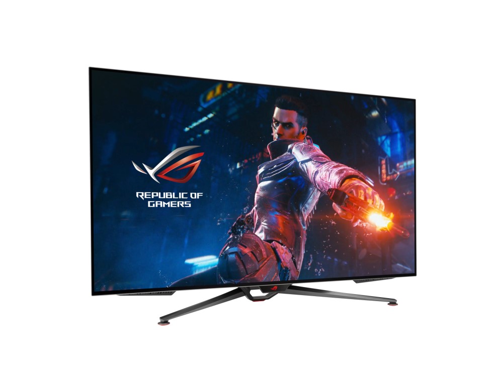 47 ASUS ROG SWIFT PG48UQ OLED GAMING GSYNC UYUMLU HDR 3840x2160 0.1MS 138HZ DP HDMI USB MM VESA 3YIL EYECARE FLICKER-FREE DCIP3 10BIT MONITOR