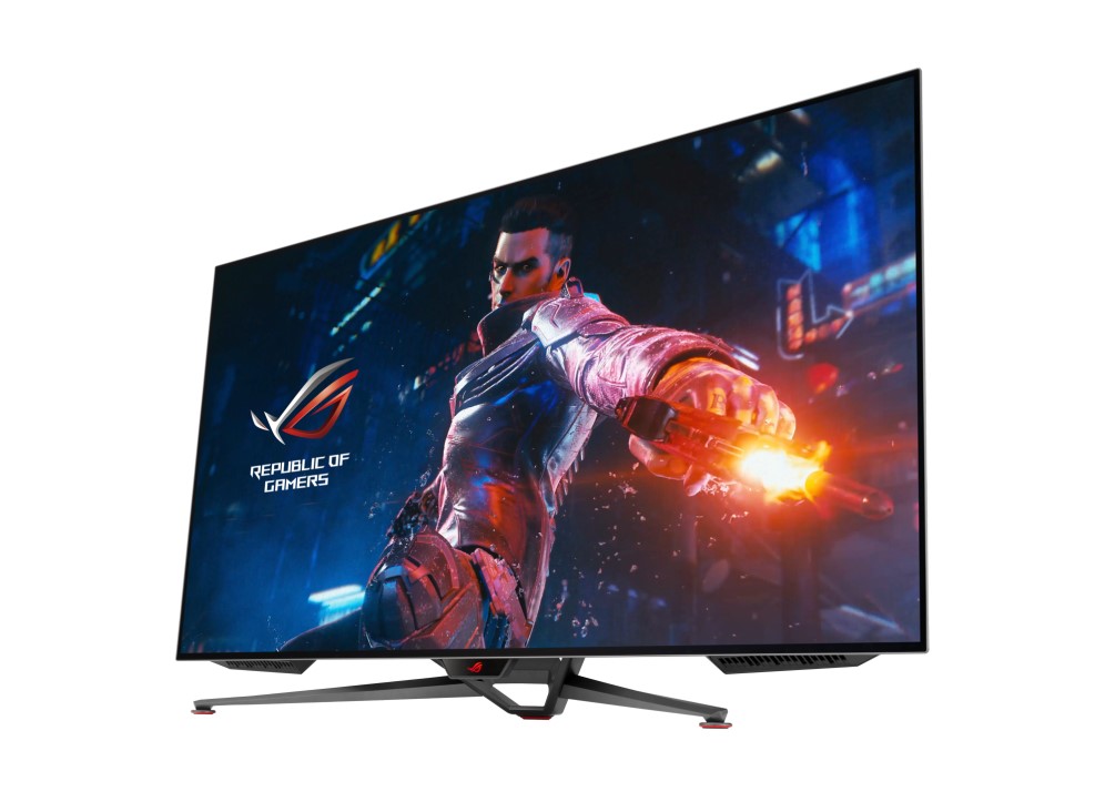 47 ASUS ROG SWIFT PG48UQ OLED GAMING GSYNC UYUMLU HDR 3840x2160 0.1MS 138HZ DP HDMI USB MM VESA 3YIL EYECARE FLICKER-FREE DCIP3 10BIT MONITOR