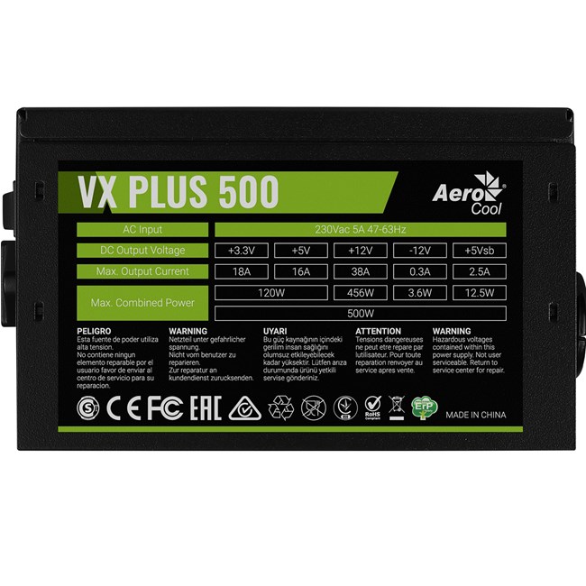 Aerocool 500W Plus (AE-VXP500A)