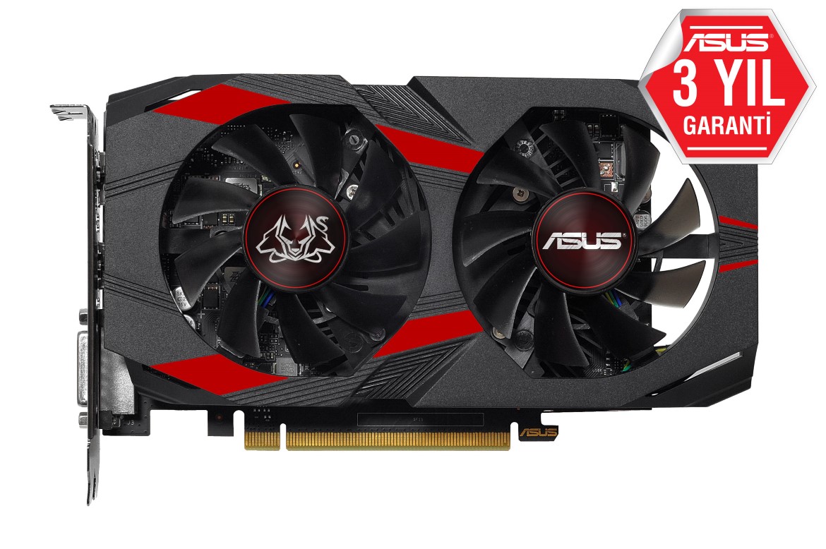 ASUS GEFORCE CERBERUS-GTX1050TI-A4G 4GB GDDR5 128bit 889Mhz OC 1xDVI 1xHDMI 1xDP EKRAN KARTI