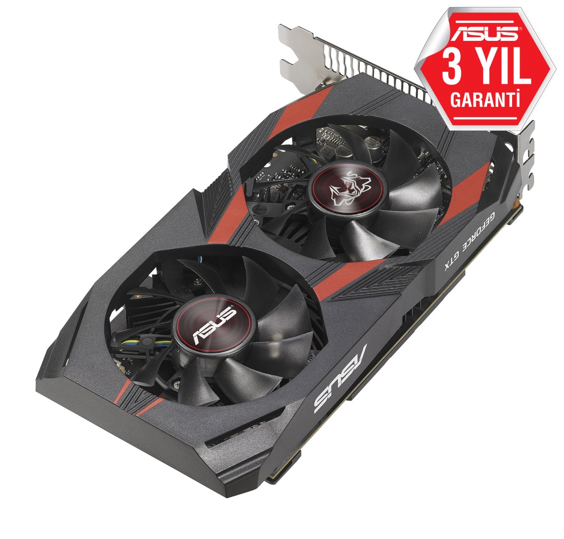 ASUS GEFORCE CERBERUS-GTX1050TI-A4G 4GB GDDR5 128bit 889Mhz OC 1xDVI 1xHDMI 1xDP EKRAN KARTI