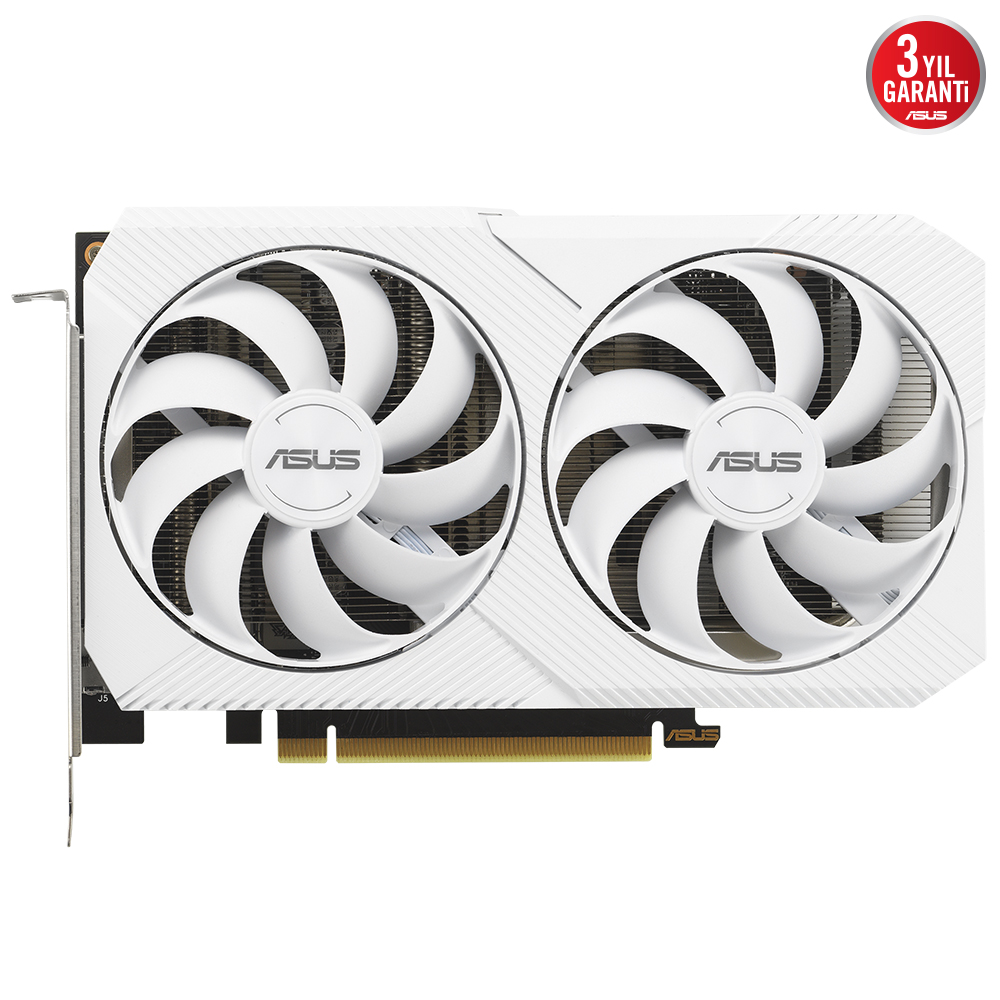 ASUS GEFORCE DUAL-RTX3060-O8G-WHITE 8GB GDDR6 128bit 1867MHz OC 1xHDMI 3xDP RGB EKRAN KARTI