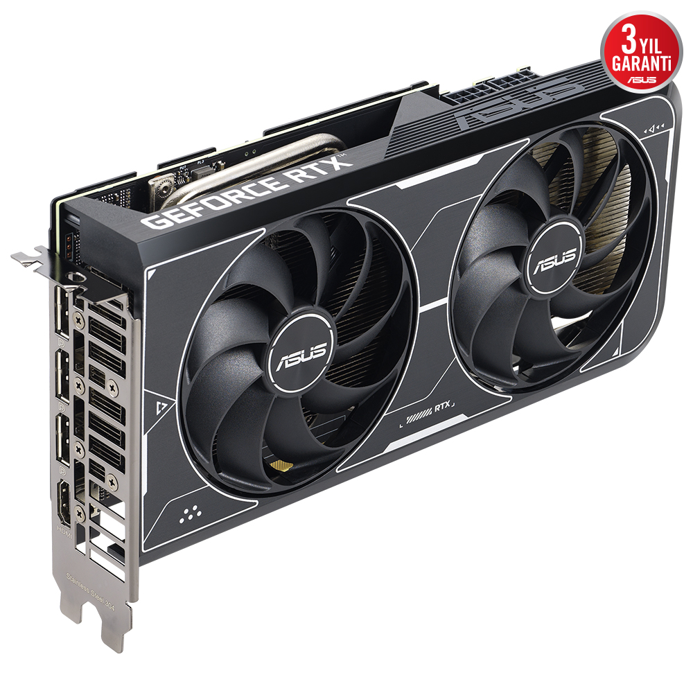 ASUS GEFORCE DUAL RTX3060TI O8GD6X 8GB GDDR6X 256bit 1695MHz OC 2xHDMI 3xDP RGB EKRAN KARTI