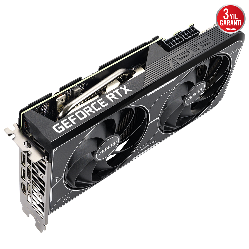 ASUS GEFORCE DUAL RTX3060TI O8GD6X 8GB GDDR6X 256bit 1695MHz OC 2xHDMI 3xDP RGB EKRAN KARTI