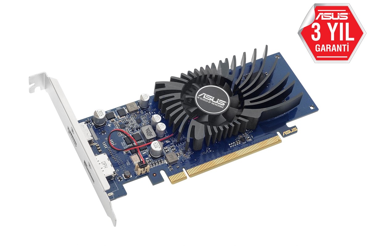 ASUS GEFORCE GT1030-2G-BRK 2GB GDDR5 64bit 1506Mhz OC 1xHDMI 1xDP Low Profil EKRAN KARTI