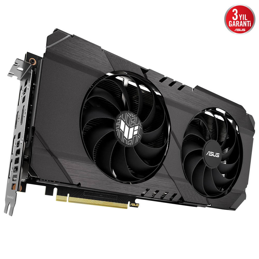 ASUS GEFORCE RTX 3050 TUF-RTX3050-O8G-GAMING 8GB GDDR6 128bit 1852MHz OC HDMI 3xDP RGB EKRAN KARTI