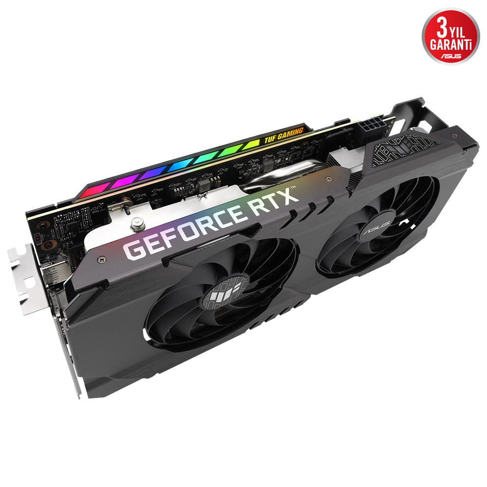 ASUS GEFORCE RTX 3050 TUF-RTX3050-O8G-GAMING 8GB GDDR6 128bit 1852MHz OC HDMI 3xDP RGB EKRAN KARTI