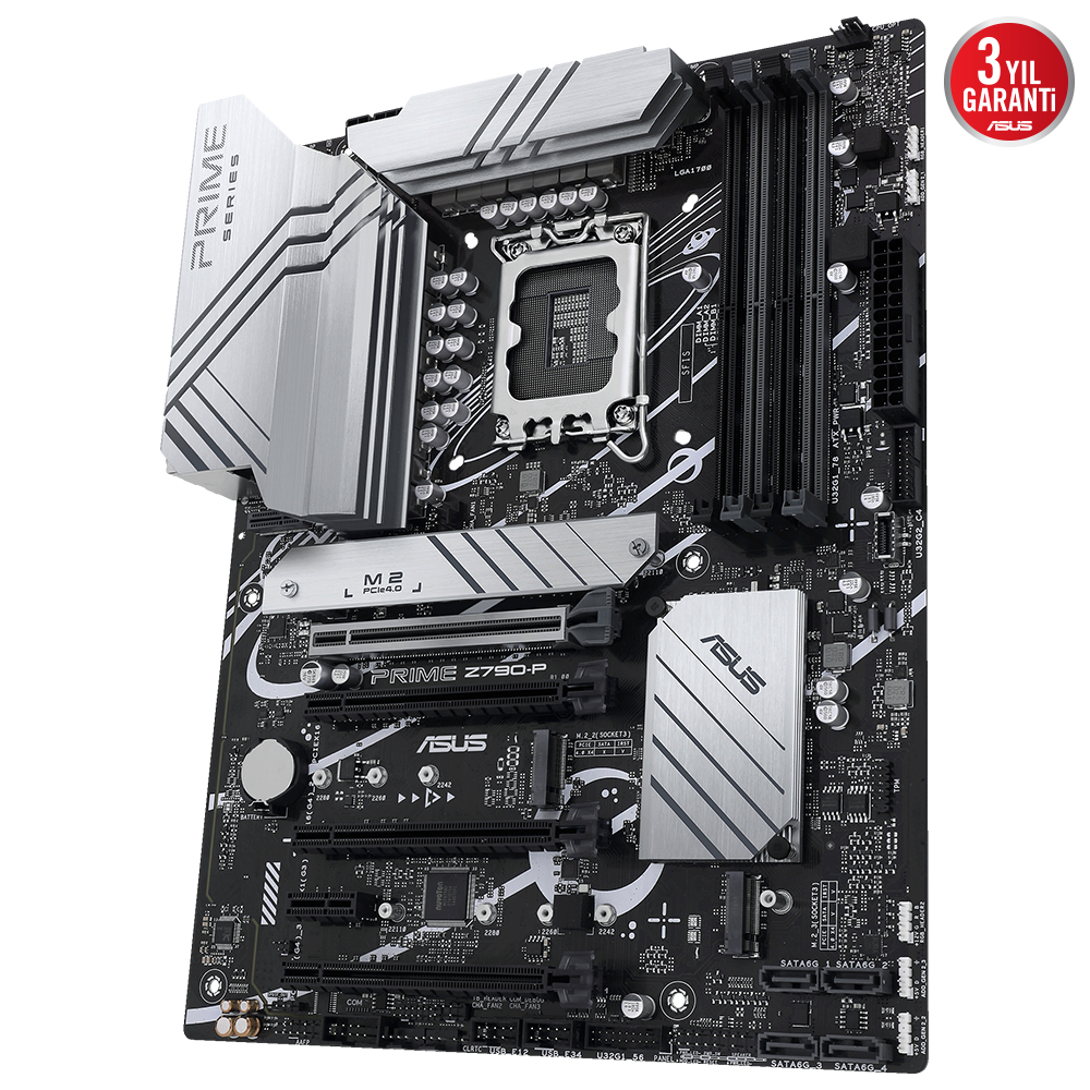 ASUS MB PRIME Z790-P-CSM INTEL Z790 LGA1700 DDR5 7200(OC) DP HDMI 3X M2 USB3.2 AURA RGB 2.5GBİT LAN ATX PCIE5.0