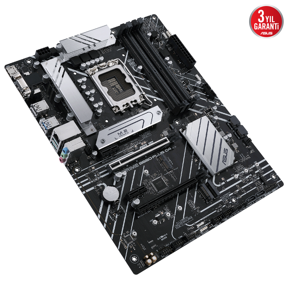 ASUS PRIME B660-PLUS D4 INTEL B660 LGA1700 DDR4 5000 DP HDMI VGA 3X M2 USB3.2 AURA RGB 2.5GBİT LAN ATX ASUS 5X PROTECTION III ARMOURY CRATE AI SUİTE 3