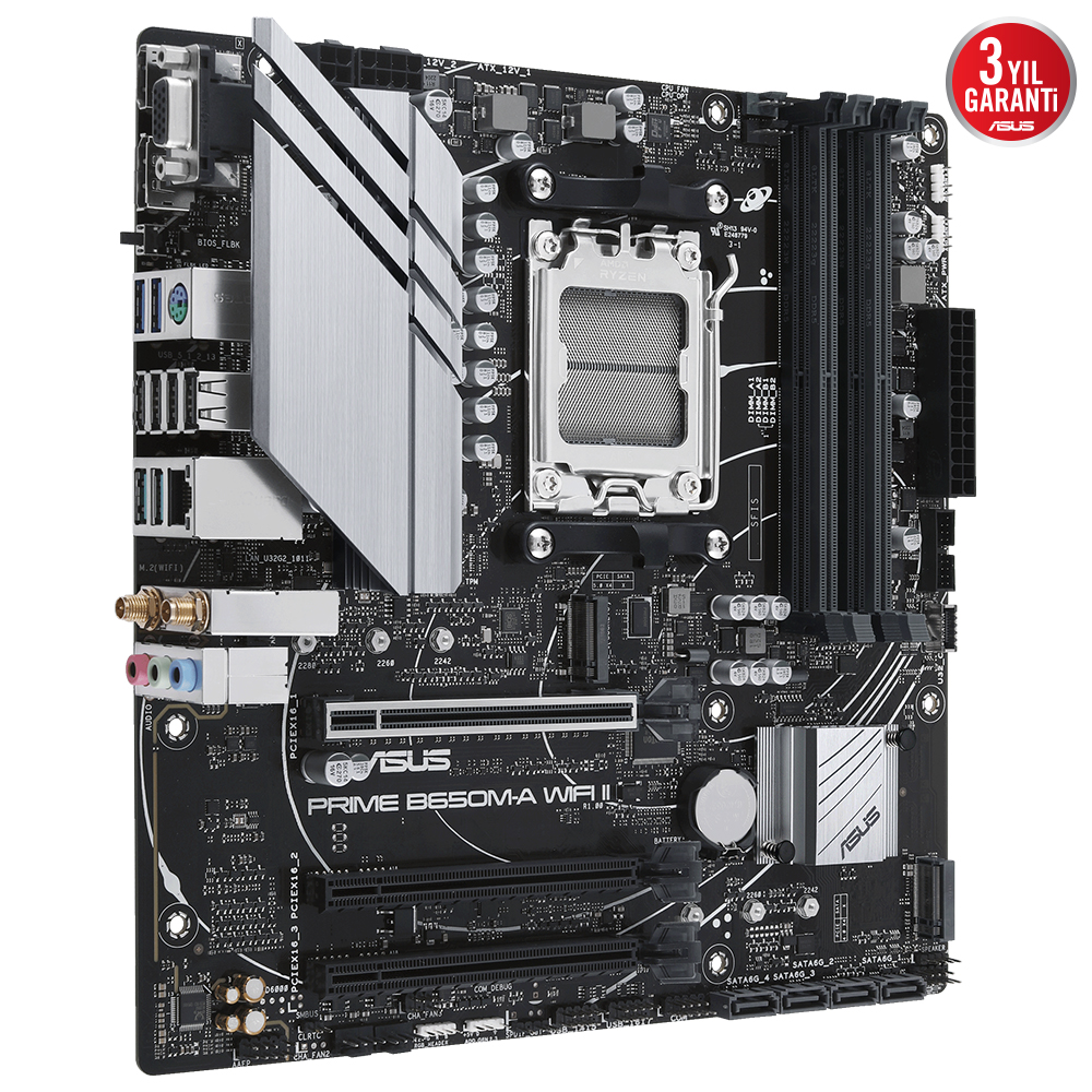 ASUS PRIME Z690-A Intel Z690 LGA1700 DDR5 6000 DP HDMI 3x M2 USB3.2 AURA RGB 2.5Gbit LAN ATX PCIe5.0, 16+1 Güç Aşaması, İki Yönlü AI Ses Engelleyici Mik.