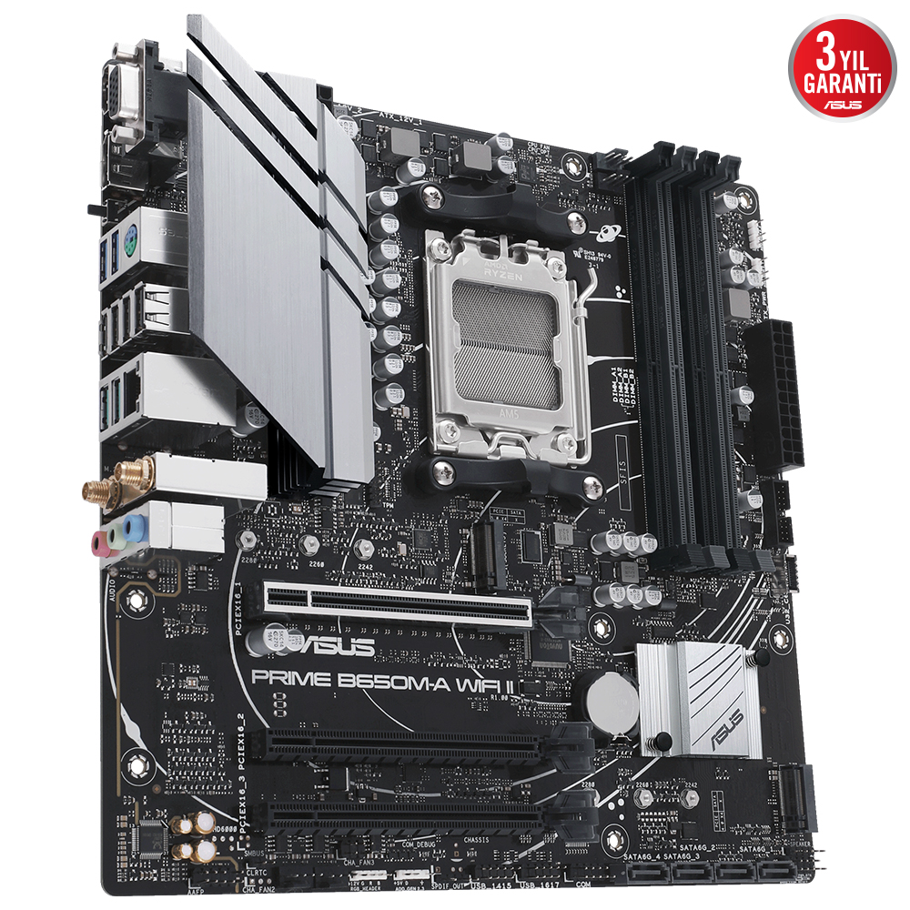 ASUS PRIME Z690-A Intel Z690 LGA1700 DDR5 6000 DP HDMI 3x M2 USB3.2 AURA RGB 2.5Gbit LAN ATX PCIe5.0, 16+1 Güç Aşaması, İki Yönlü AI Ses Engelleyici Mik.