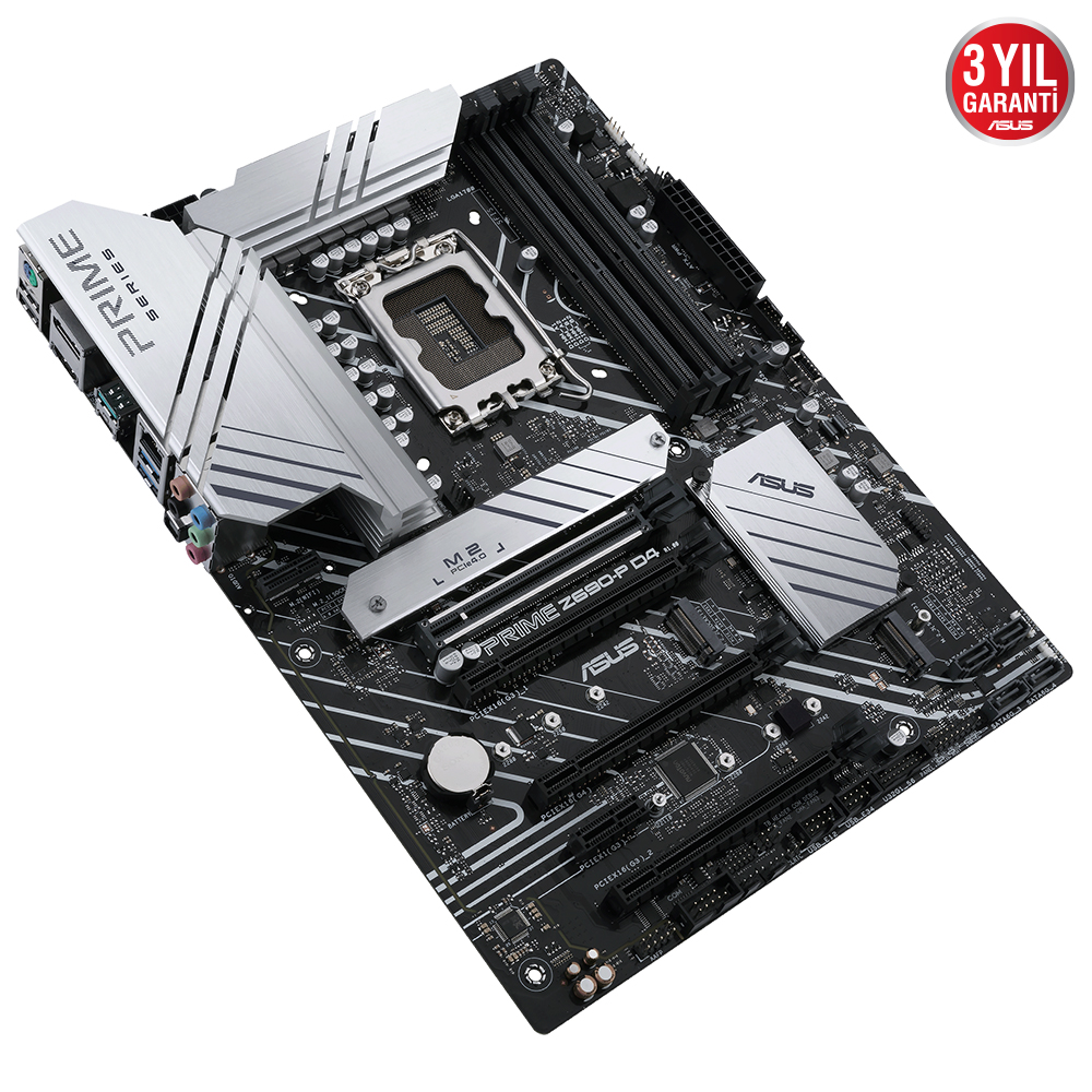 ASUS PRIME Z690-P D4 Intel Z690 LGA1700 DDR4 5333 DP HDMI 3x M2 USB3.2 AURA RGB 2.5Gbit LAN ATX PCIe5.0, ASUS 5X PROTECTION III