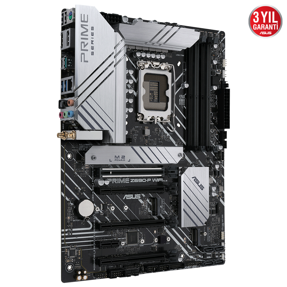 ASUS PRIME Z690-P WIFI Intel Z690 LGA1700 DDR5 6000 DP HDMI 3x M2 USB3.2 AX WiFi + BT AURA RGB 2.5Gbit LAN ATX PCIe5.0, ASUS 5X PROTECTION III