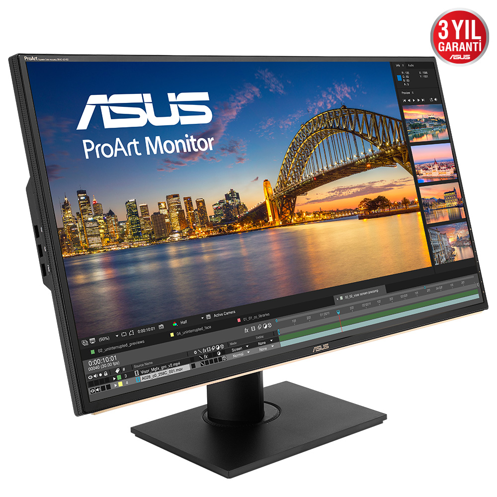 ASUS PROART PA329C 32 4K IPS HDR 3840X2160 5MS DP HDMI USB TYPE C MM VESA 3YIL 99 5 ADOBE RGB 100 REC 709 100SRGB 90 DCI P3 10BIT PIVOT