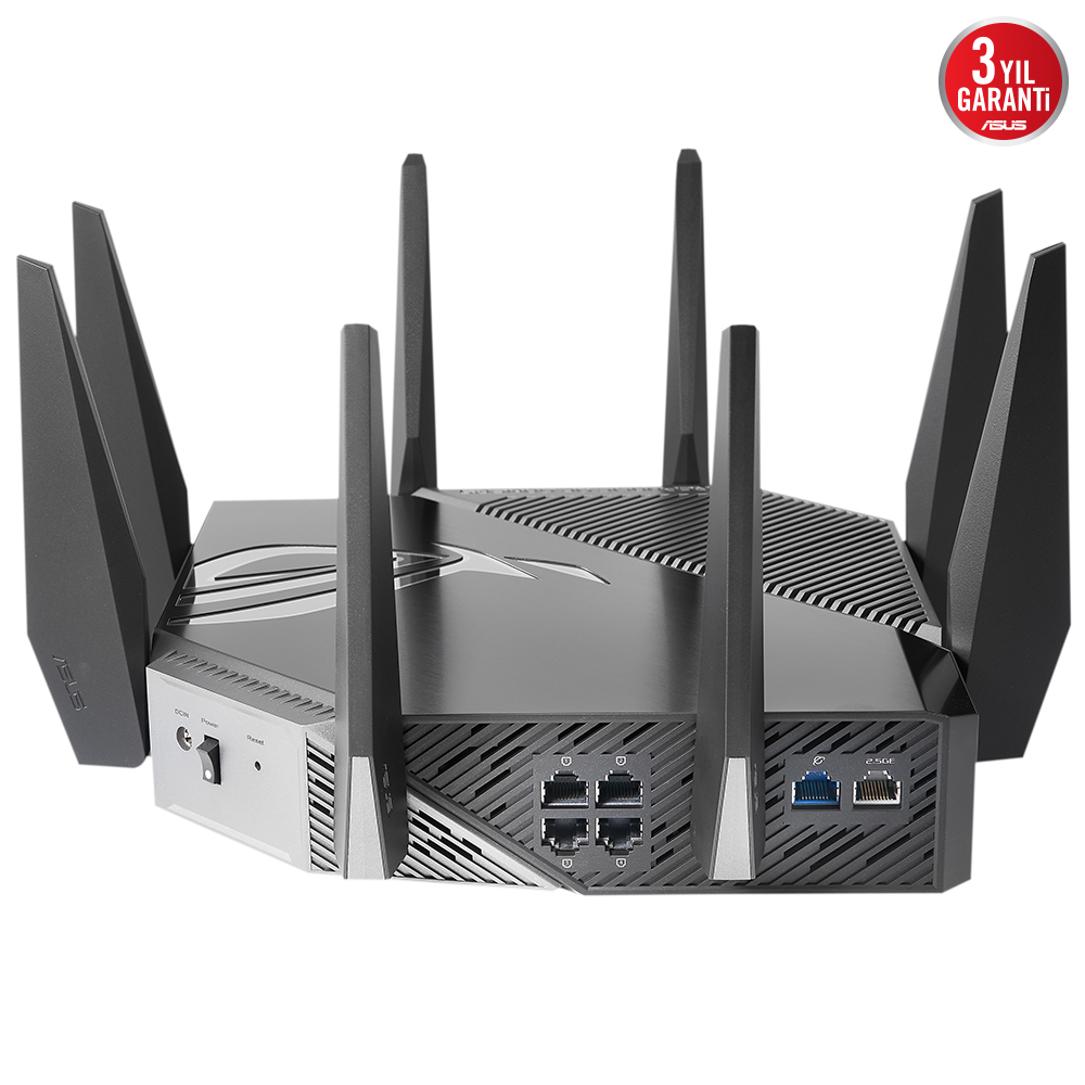 ASUS ROG RAPTURE GT-AX11000 PRO TRI-BAND-GAMING-Ai MESH-AiPROTECTION PRO/ALEXA-TORRENT-BULUT-DLNA-4G-VPN-ROUTER-ACCESS POINT