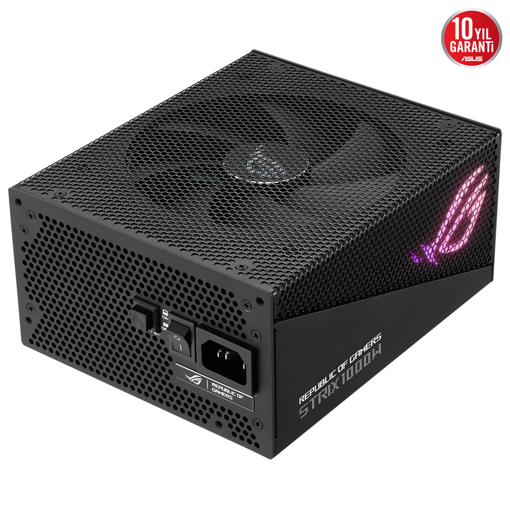 ASUS ROG-STRIX-1000G-AURA MODÜLER 80+ GOLD SERTİFİKA ATX 3.0 UYUMLU PCI-E 5.0 10 YIL GARANTİ