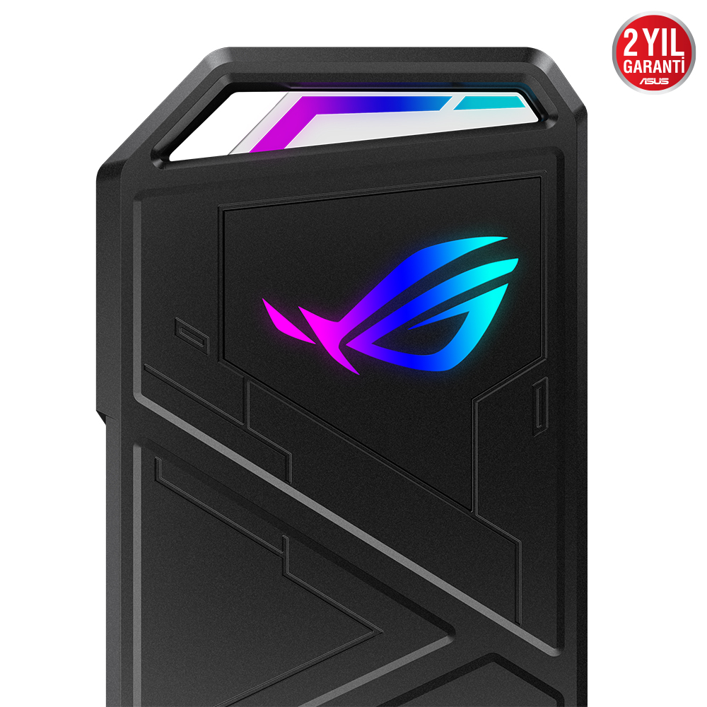 ASUS ROG STRIX ARION M.2 NVME SSD KUTUSU USB3.2 GEN2 TİP-C (10 GBPS) CİFT USB C DENC YE VE USB-C DEN A YA KABLO