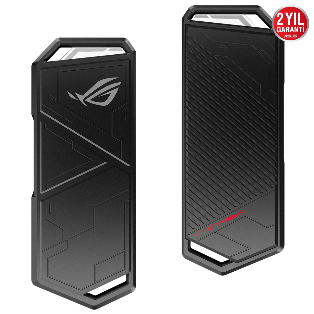 ASUS ROG STRIX ARION M.2 NVME SSD KUTUSU USB3.2 GEN2 TİP-C (10 GBPS) CİFT USB C DENC YE VE USB-C DEN A YA KABLO