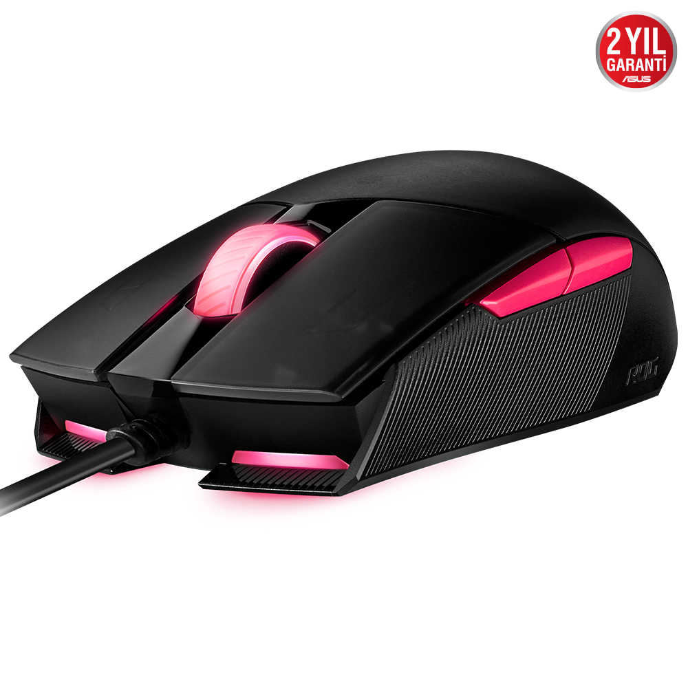 ASUS ROG STRIX IMPACT II ELECTRO PUNK ÇİFT EL OYUNCU MOUSE 6200 DPI SENSÖR AURA SYNC RGB