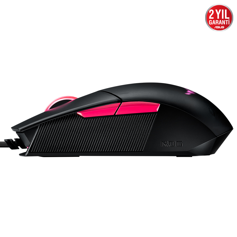 ASUS ROG STRIX IMPACT II ELECTRO PUNK ÇİFT EL OYUNCU MOUSE 6200 DPI SENSÖR AURA SYNC RGB