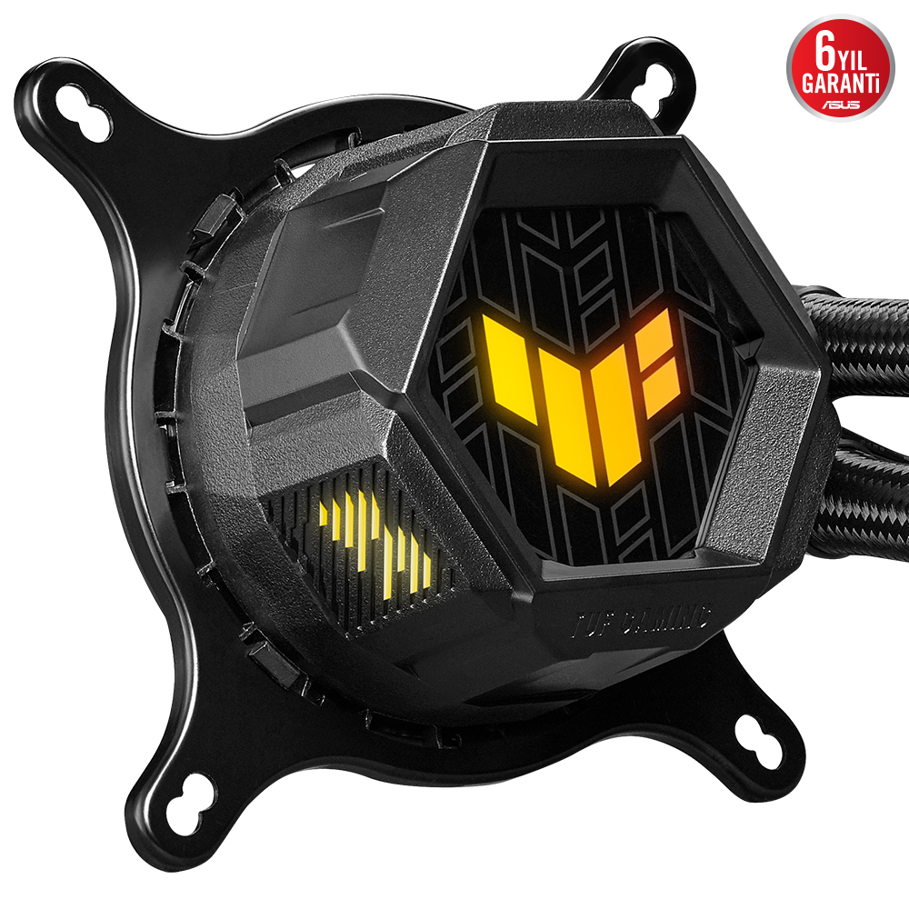 ASUS TUF GAMING LC 120 ARGB AIO AURA SYNC 120MM ADRESLENEBİLİR RGB FAN NCVM KAPLAMALI RGB POMPA KAPAĞI SIVI CPU SOĞUTUCUSU