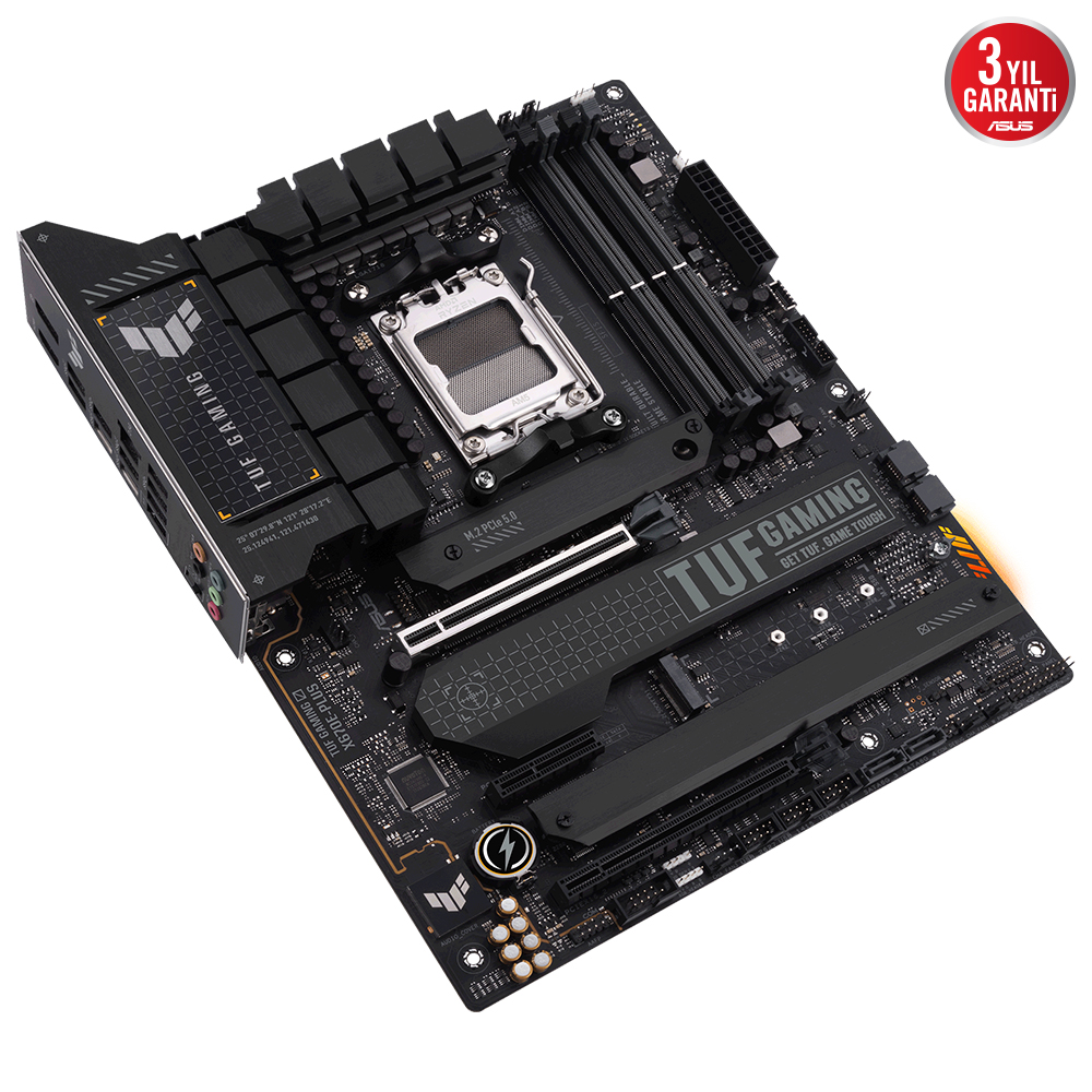 ASUS TUF GAMING X670E-PLUS AMD X670E AM5 DDR5 6400 DP HDMI 4X M2 USB3.2 AURA RGB 2.5GBİT LAN ATX 128GB’A KADAR RAM DESTEĞİ PCIE5.0 ASUS 5X PROTECTION III