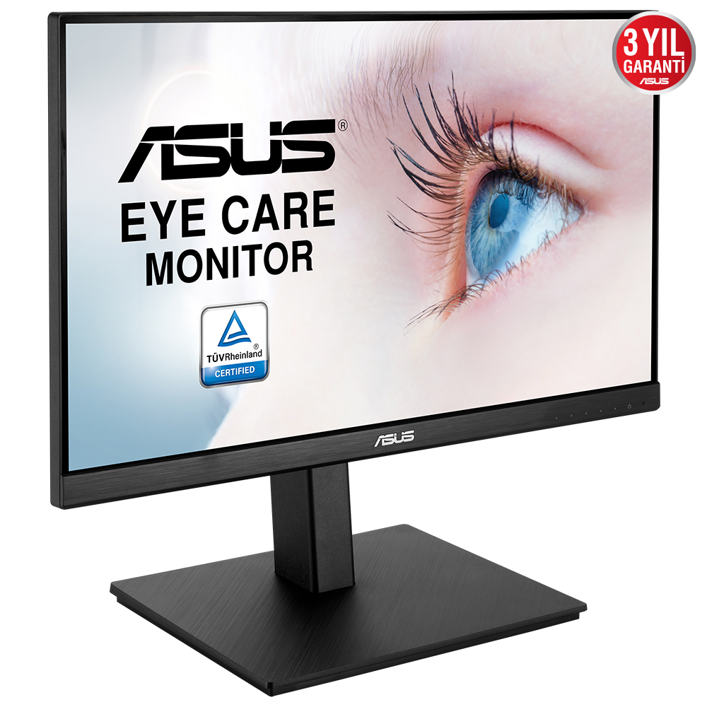 ASUS VA229QSB 21.5 IPS FREESYNC 1920x1080 5MS 75HZ DP HDMI VGA USB X2 MM VESA 3YIL EYECARE. FLICKER-FREE.CERCEVESIZ.DUSUK MAVI ISIK.