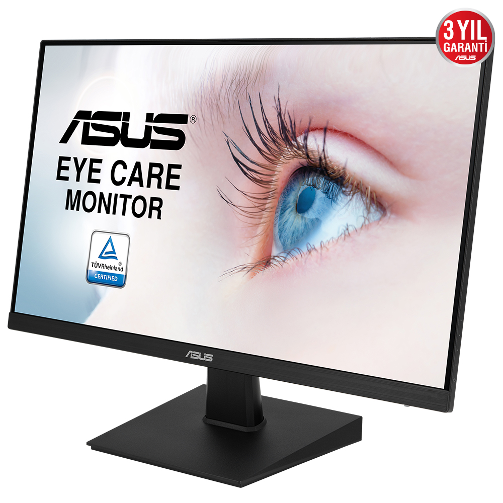 ASUS VA24EHE 23.8 IPS FREESYNC 1920x1080 5MS 75HZ DP HDMI VGA VESA 3YIL EYECARE FLICKER-FREE CERCEVESIZ DUSUK MAVI ISIK