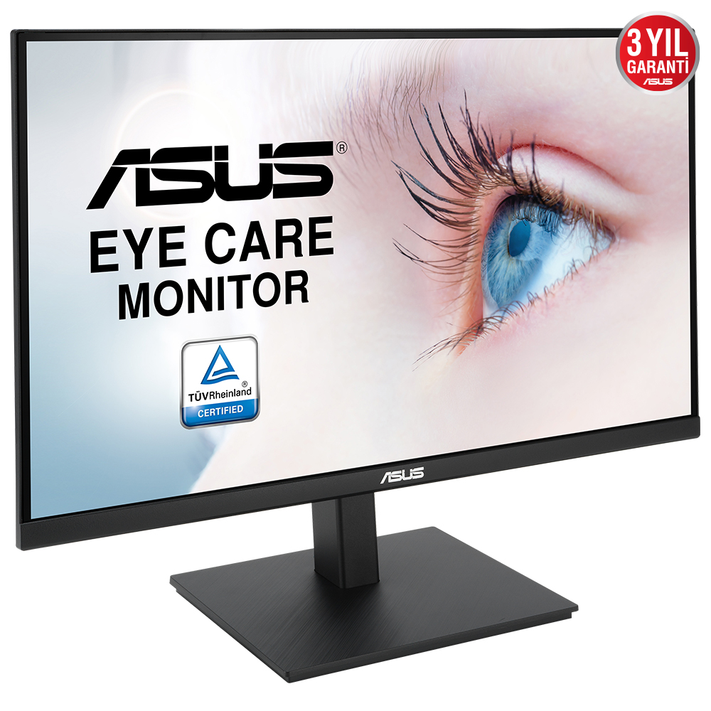 ASUS VA27AQSB 27 IPS FREESYNC 2560x1440 1MS(MPRT) 75HZ DP HDMI USB X2 MM VESA 3YIL EYECARE, FLICKER-FREE,CERCEVESIZ,DUSUK MAVI ISIK,PIVOT