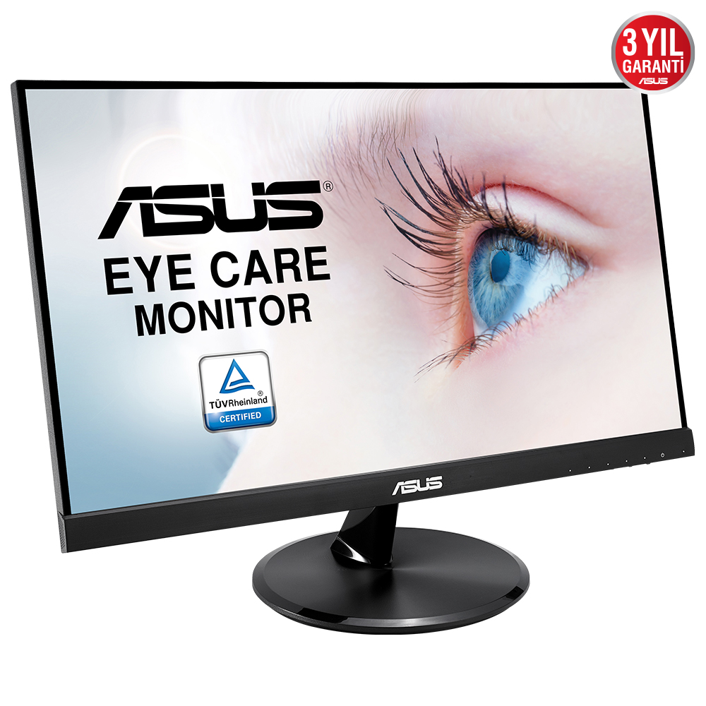 ASUS VP229HE 21.5 IPS FREESYNC 1920x1080 5MS 75HZ HDMI VGA  VESA 3YIL EYECARE. FLICKER-FREE.CERCEVESIZ.DUSUK MAVI ISIK