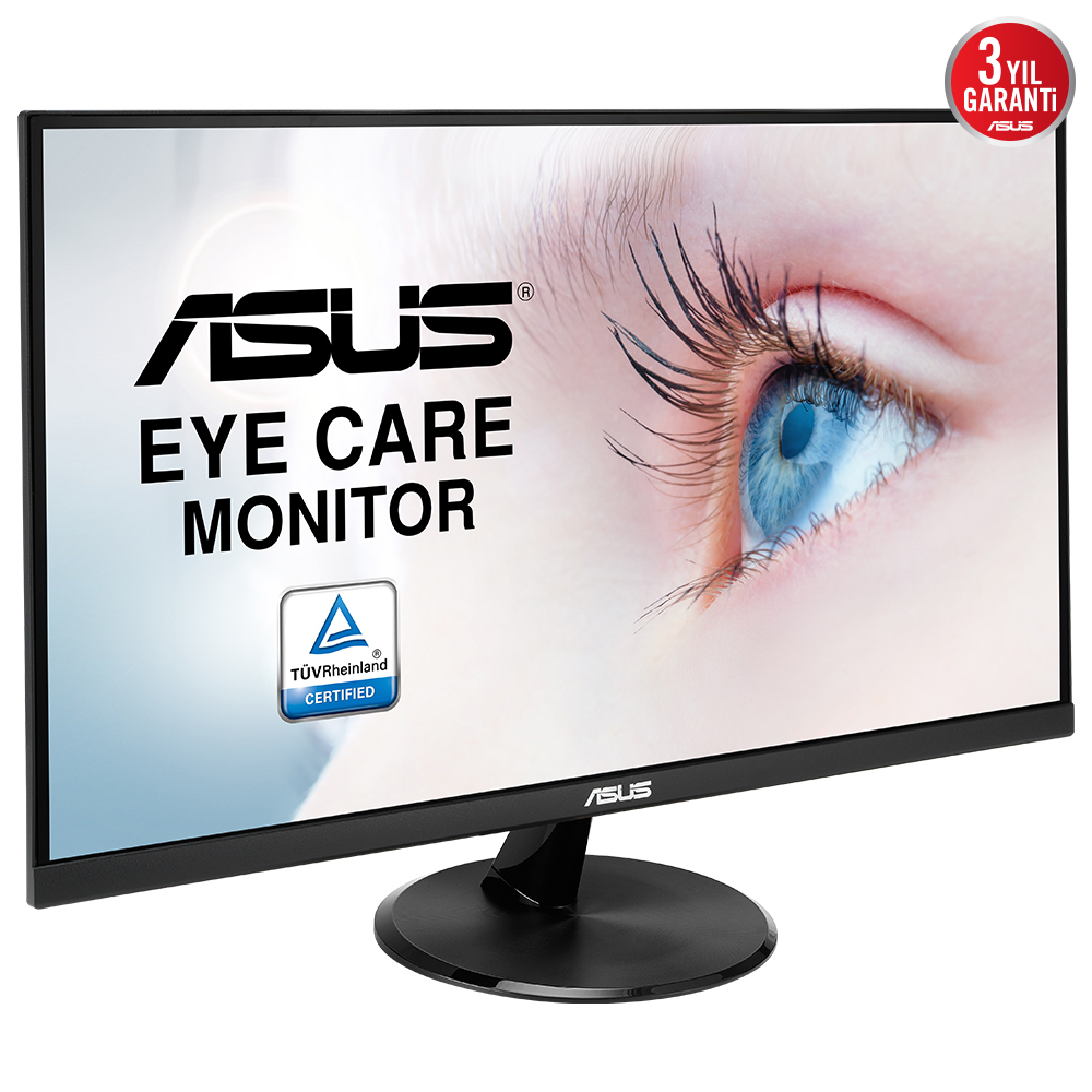 ASUS VP279HE 27 IPS FREESYNC 1920x1080 1MS 75HZ HDMI VGA VESA 3YIL EYECARE, FLICKER-FREE,CERCEVESIZ,DUSUK MAVI ISIK Monitör