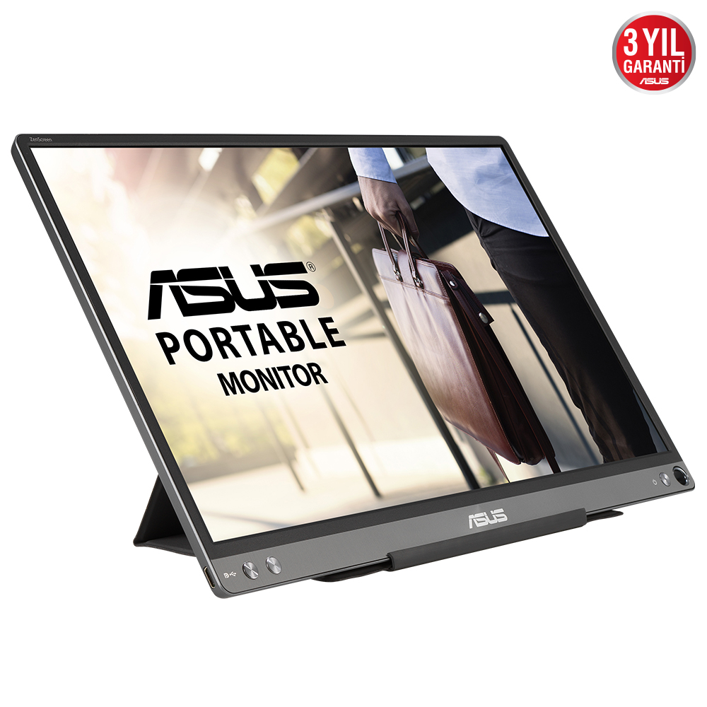 ASUS ZENSCREEN MB16ACE 15.6 TASINABILIR USB MONITOR IPS 1920x1080 5MS USB TYPE-C  3YIL MAT EKRAN . USB TYPE-C TO A ADAPTOR. DUSUK MA