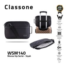 CLASSONE WSM140 Monza Serisi 13-14 inch Uyumlu Macbook Macbook Air Laptop Notebook Çantası