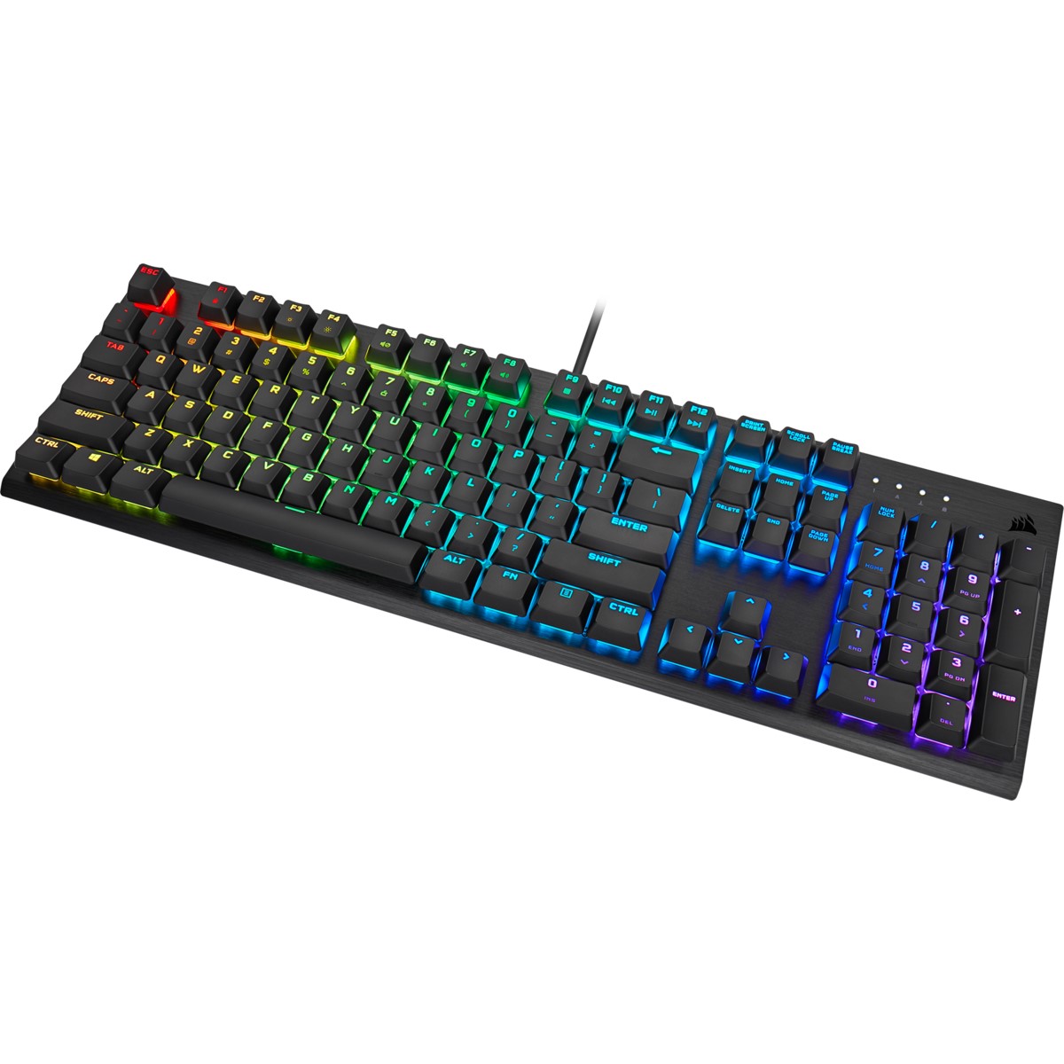 CORSAIR CH-910D018-TR K60 PRO RGB CHERRY MX LOW PROFILE TURKCE MEKANIK OYUNCU KLAVYESI