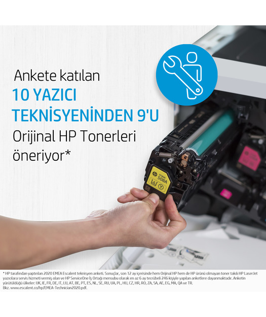 HP CF540A Black Toner Kartuş (203A)