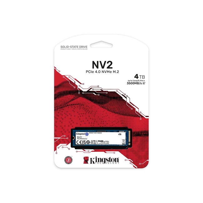 Kingston NV2 4TB M.2 2280 NVMe SSD (3500-2800MB/s)