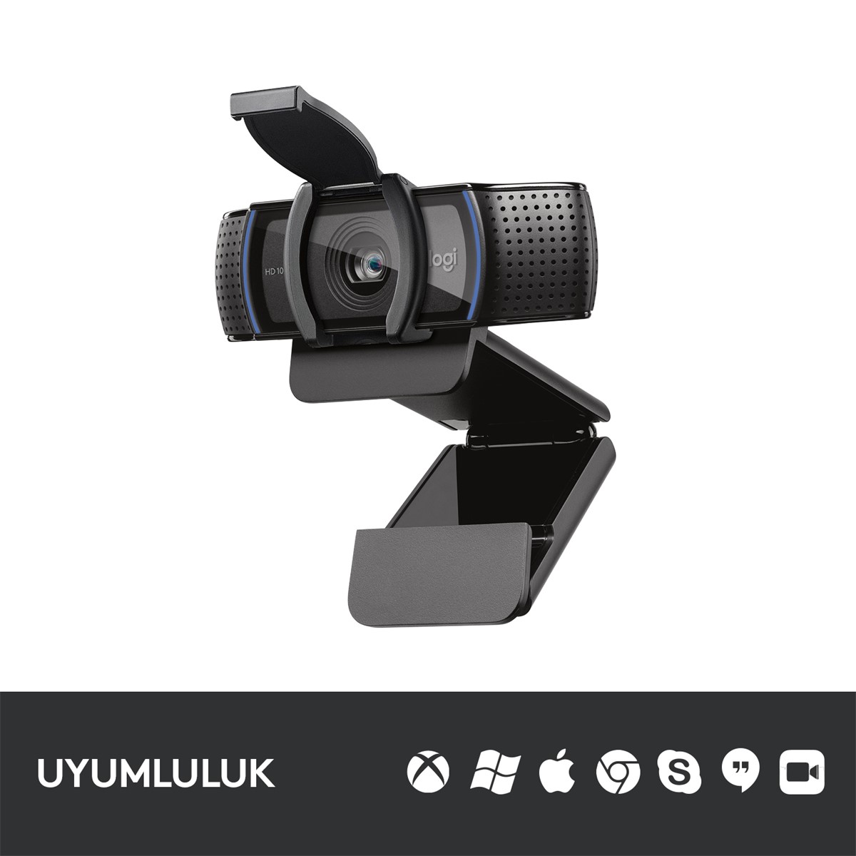 LOGİTECH C920S HD PRO WEBCAM-SİYAH 960-001252