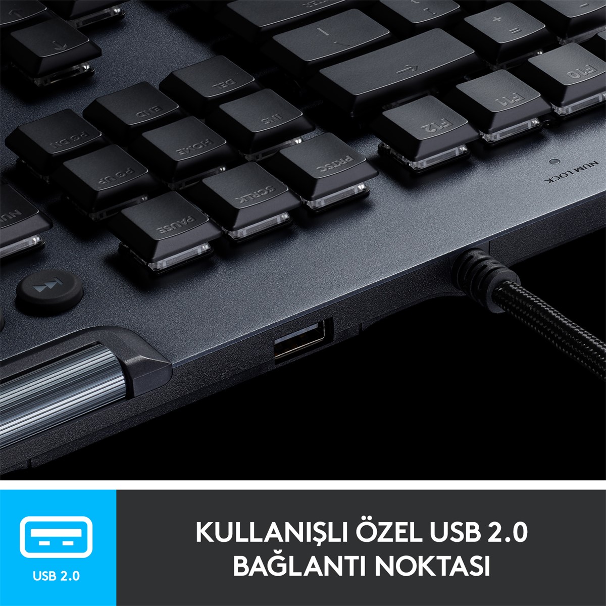 LOGİTECH G G815 TACTİLE MEKANİK OYUNCU KLAVYESİ -LİGHTSYNC RGB - SİYAH 920-008993