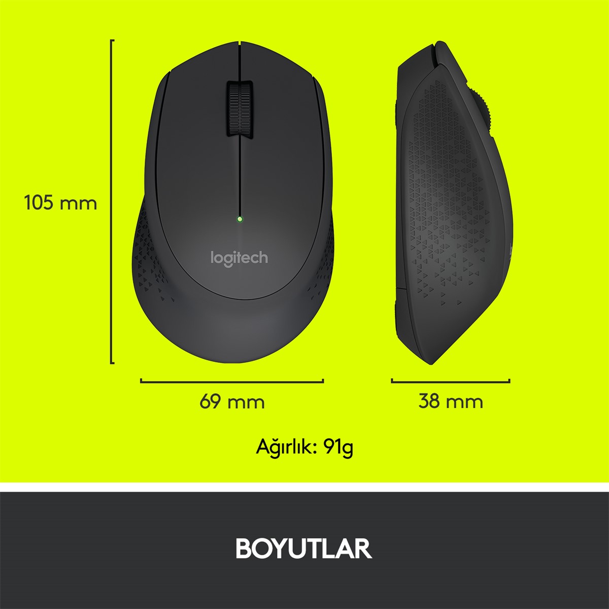 LOGITECH M280 KABLOSUZ MOUSE 910-004287