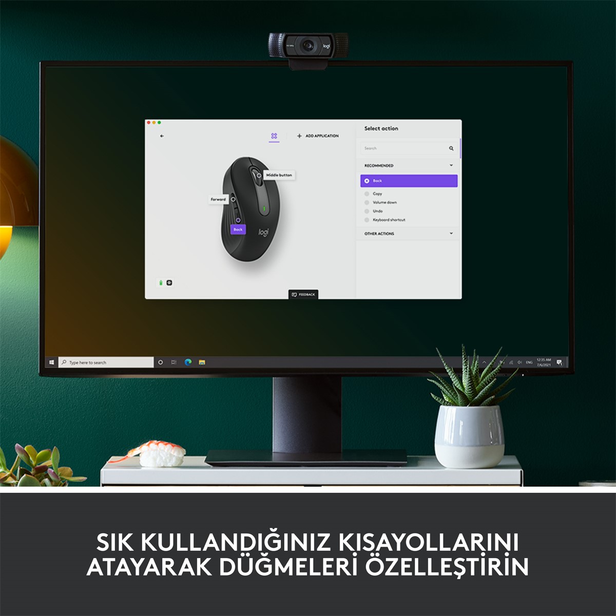 LOGITECH M650 L SIGNATURE KABLOSUZ TAM BOYUTLU MOUSE - SIYAH 910-006236