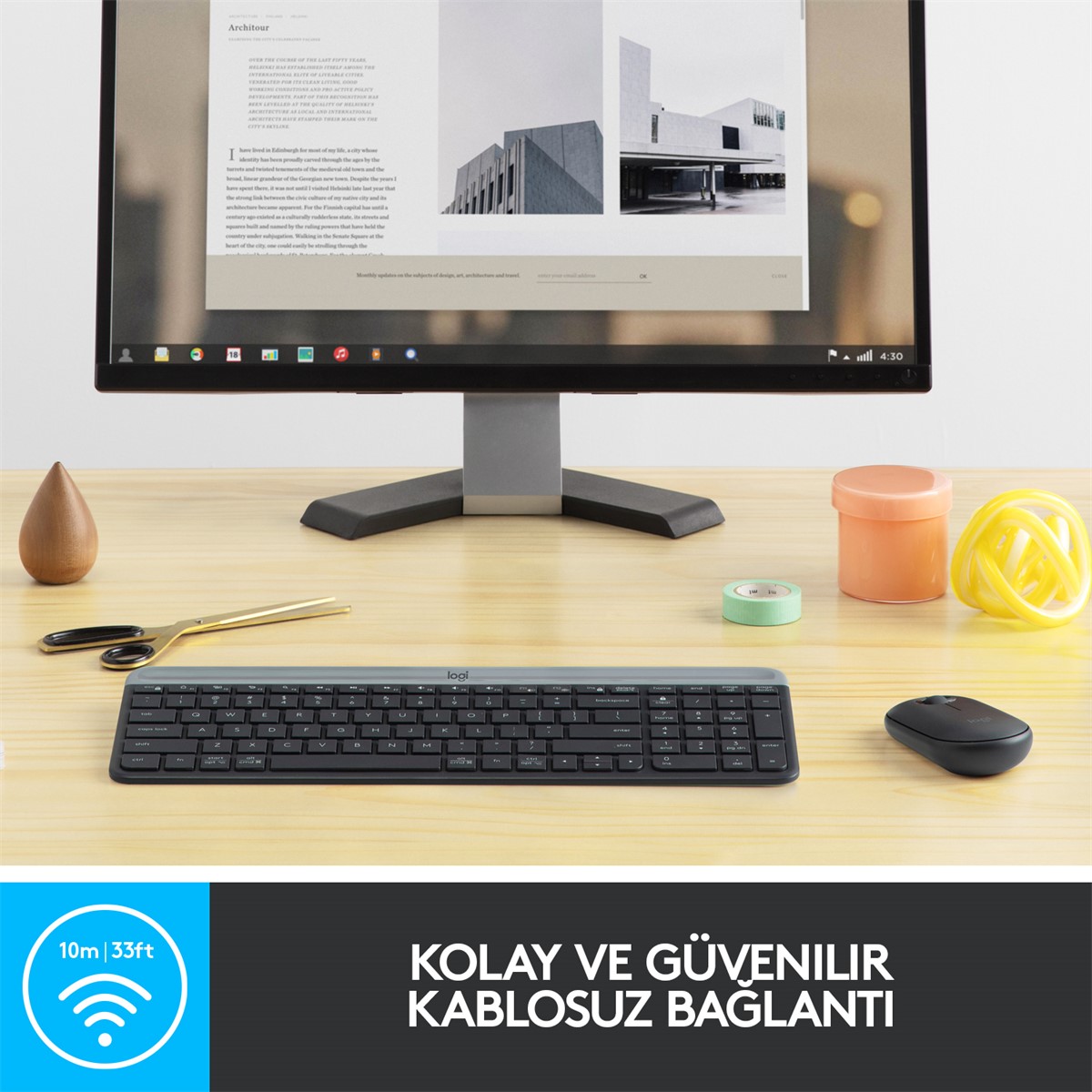 LOGITECH MK270 KABLOSUZ KLAVYE & MOUSE SETİ-SİYAH 920-004525