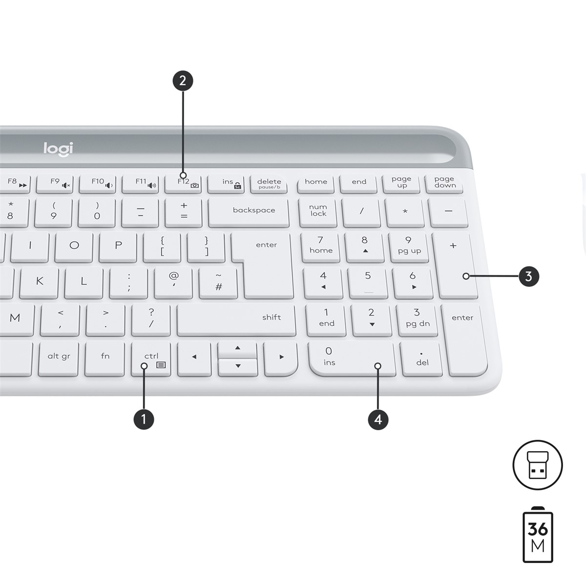 LOGİTECH MK470 KABLOSUZ KLAVYE & MOUSE SETİ-BEYAZ 920-009436