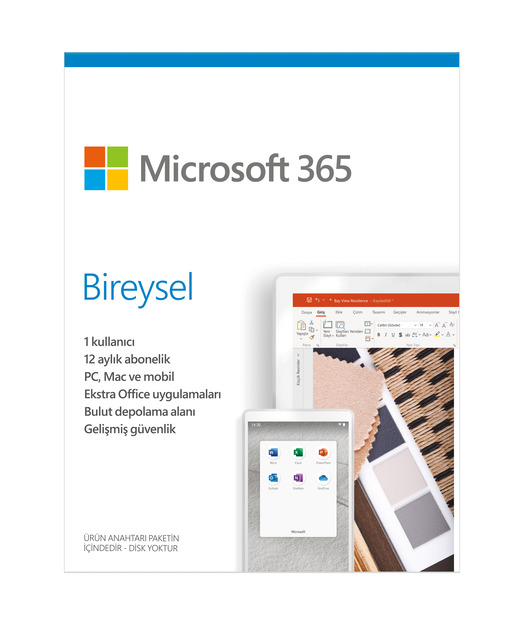 Microsoft 365 Bireysel-Elektronik Lisans