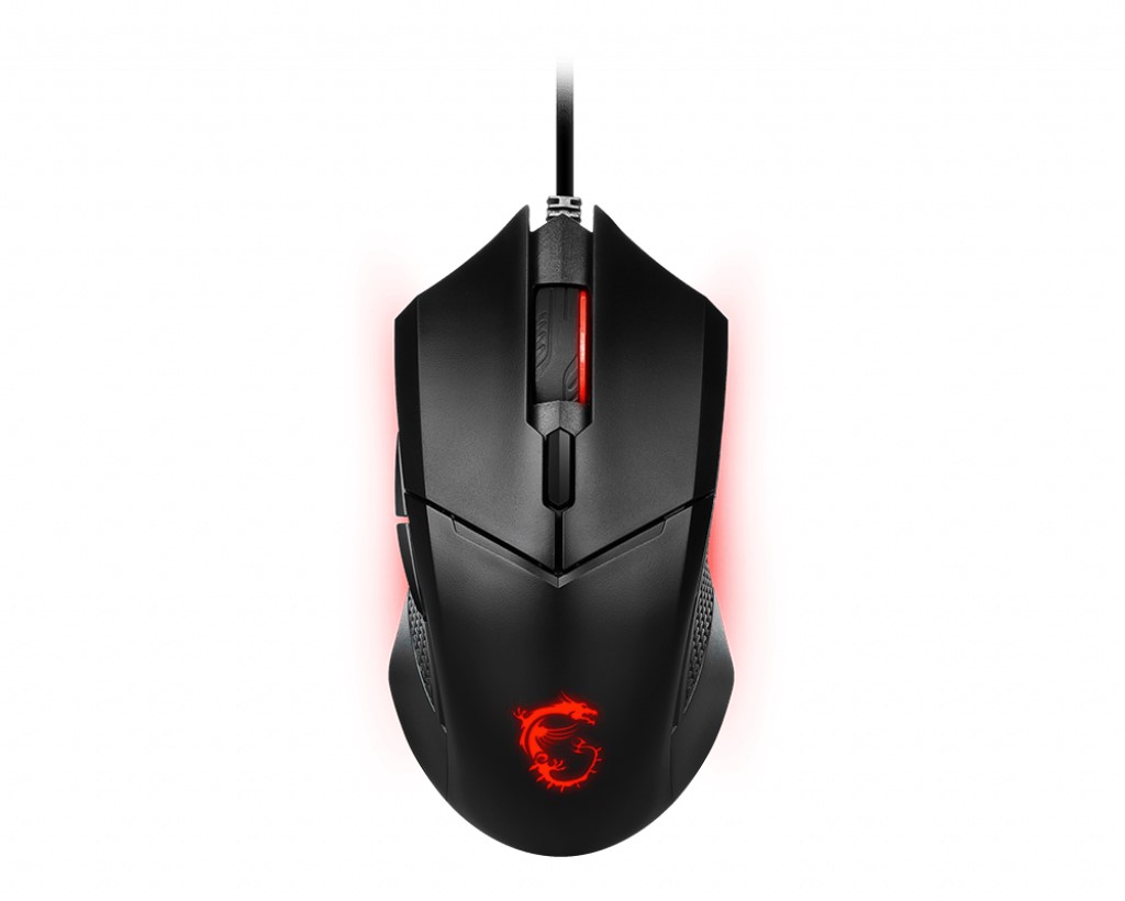 MSI GG CLUTCH GM08 GAMING MOUSE 4.200 DPI PIXART PAW3519 OPTIK SENSOR RED LED 1.8M KABLO AYARLANABILIR AGIRLIK ALTIN KAPLAMA USB BAGLANTI OYUNCU FARESI