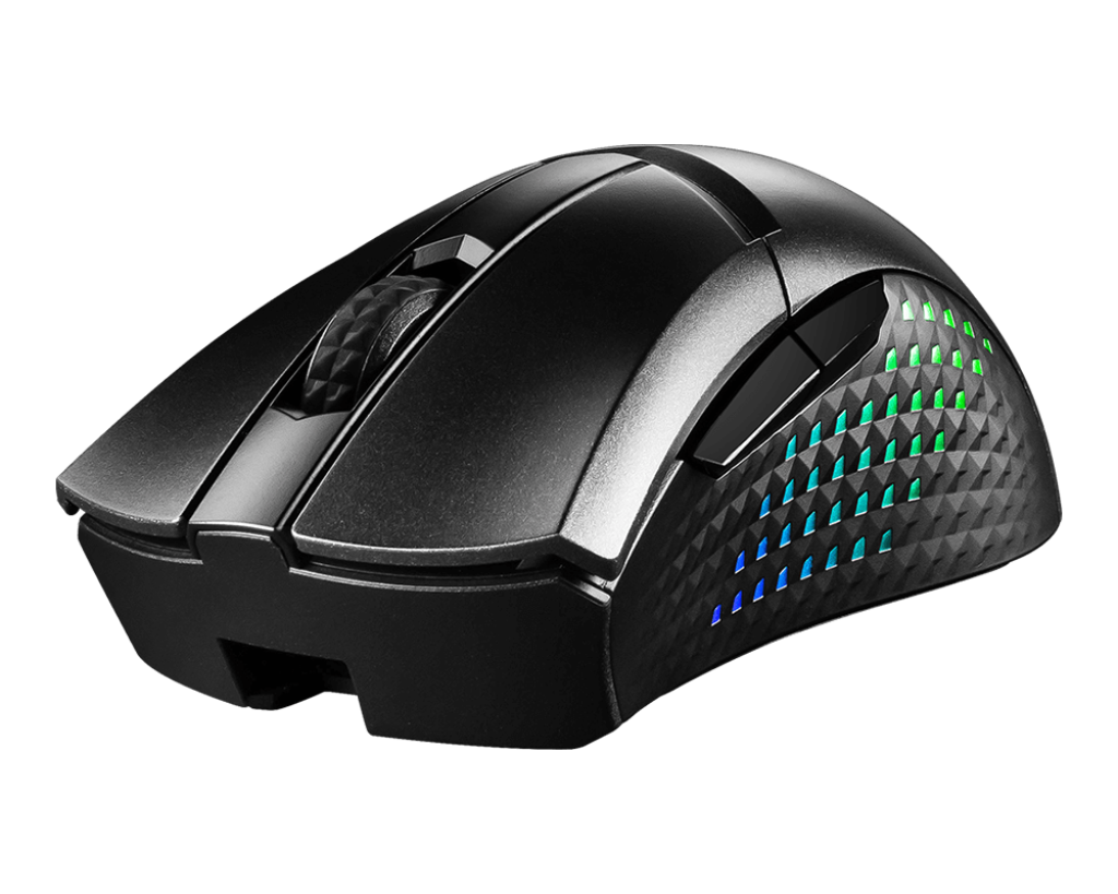 MSI GG CLUTCH GM51 LIGHTWEIGHT WIRELESS GAMING MOUSE MAX 26000 DPI OPTIK SENSOR 7KEY WITH WHEEL RGB LED MYSTIC LIGHT KABLOSUZ OYUNCU FARESI