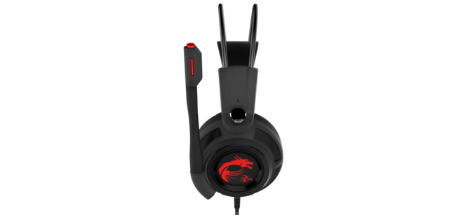 MSI GG DS502 GAMING HEADSET 7.1 CEVRESEL SES 2X40MM SURUCU KIRMIZI DRAGON LED AYDINLATMA KABLO KUMANDA MIKROFON 2M ORGU KABLO USB BAGLANTI OYUNCU KULAKUSTU KULAKLIK