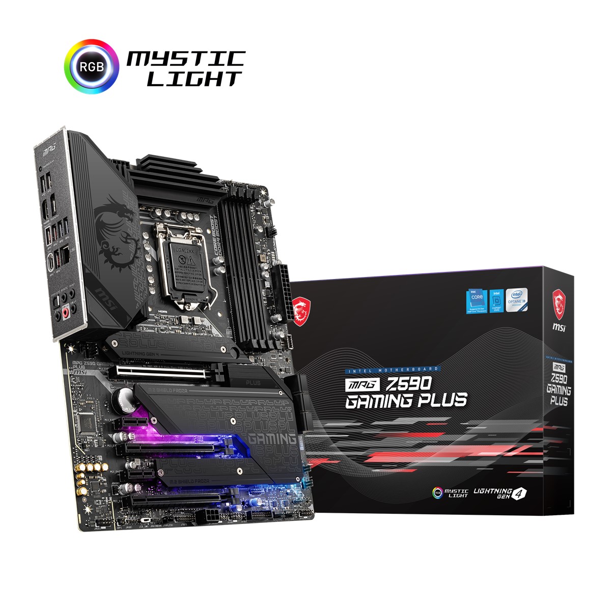 MSI MPG Z590 GAMING PLUS SOKET 1200 DDR4 5333 (OC) PCI-E Gen 4 ,M.2 USB3.2 1x 2.5G LAN ATX