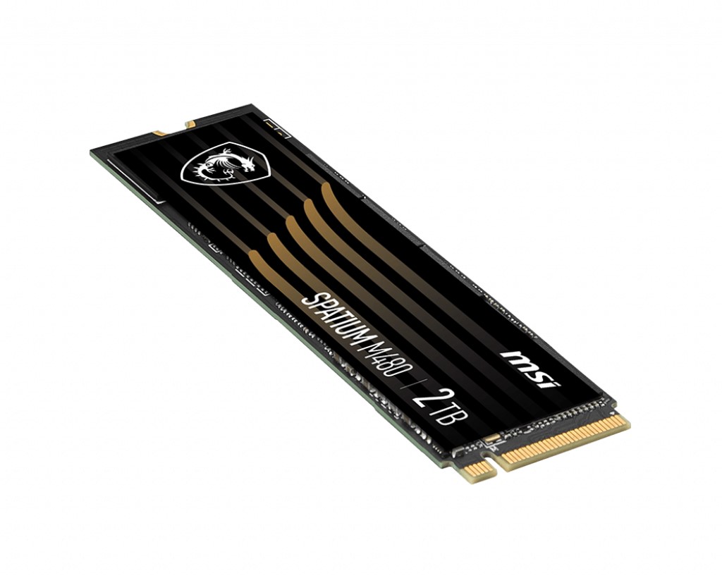 MSI SSD SPATIUM M480 PCIe 4.0 NVMe M.2 2TB Heatsink R:7000 W:6800