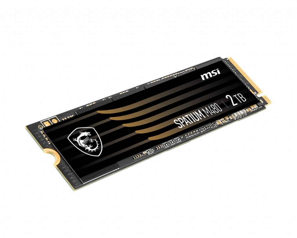 MSI SSD SPATIUM M480 PCIe 4.0 NVMe M.2 2TB Heatsink R:7000 W:6800