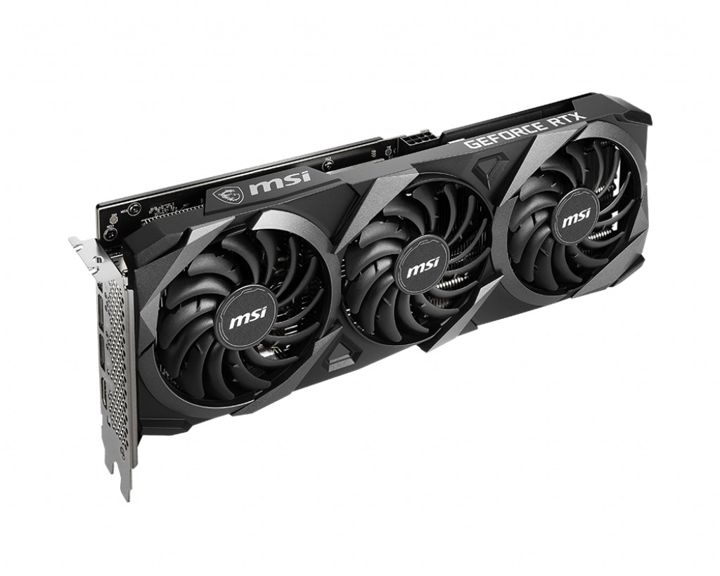 MSI VGA GEFORCE RTX 3060 VENTUS 3X 12G OC RTX3060 12GB GDDR6 192B DX12 PCIE 4.0 X16 (3XDP 1XHDMI)